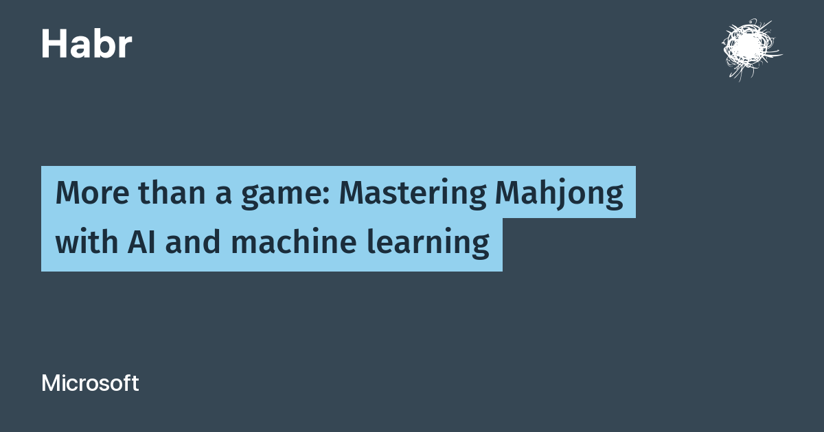 More than a game: Mastering Mahjong with AI and machine learning